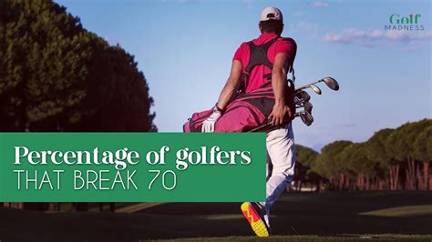percentage of golfers that break 70